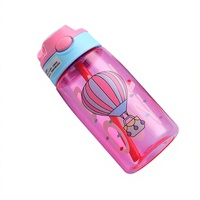 Bouteille d'eau en plastique écologique pour enfants avec bouchon à paille pour eau bouillante, idéale pour le camping, le sport et la randonnée
