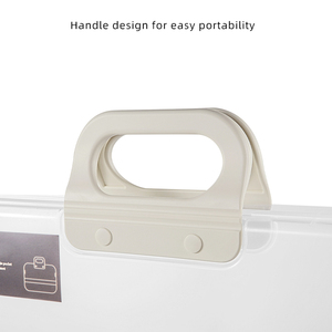 Oem/ODM văn phòng nhựa trong suốt tập tin Túi xách tính di động văn phòng phẩm tài liệu tổ chức bàn lưu trữ hộp - Product Image 6