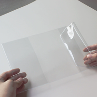 Protège-cahier simple en PVC transparent pour cahier A6/A5, protège-cahier étanche pour étudiants