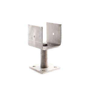 Durable Steel <strong>Post</strong> Support <strong>Bracket</strong> <strong>for</strong> 75mm to 600mm <strong>Posts</strong> Galvanized <strong>Post</strong> Base Plate <strong>for</strong> Wooden Fence Column Installation - Product Image 4