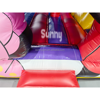 Château gonflable commercial Mickey Mouse avec toboggan, structure de saut, matériau PVC écologique, marque Sunny, garantie 12 mois