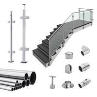 Vente directe d'usine : Garde-corps en acier inoxydable pour balcon, design mural