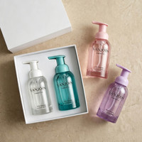 Distributeur de savon moussant en verre vide de 350 ml, fond épais avec mousseur, pour désinfectant pour les mains, savon liquide pour le corps et désinfectant.