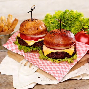 Papier sulfurisé résistant à la graisse, feuilles de papier d'emballage pour sandwichs, papier alimentaire anti-graisse pour hamburgers, papier d'emballage pour fête - Product Image 3
