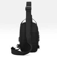 Nueva llegada: Bolsa de pecho impermeable para motocicleta con candado, antirrobo, para hombre, bandolera cruzada para exteriores.