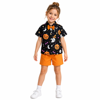 Ensembles de vêtements pour filles, enfants, été, décontractés, imprimés, coton biologique, manches courtes, lavables, luxe, mode, personnalisés, haute qualité