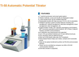 Titrant automatique REX Ti-50 Ti-50, instrument de laboratoire, branché pour une utilisation, instrument de haute précision - Product Image 2