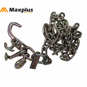 Chaînes de transport soudées galvanisées robustes avec maillons de fixation et crochets de préhension en acier forgé de qualité ASTM80 - Product Image 4