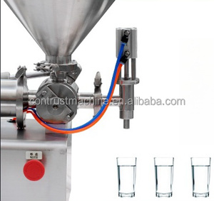 Machine de remplissage de poche de sac de liquide préfabriqué en forme de fermeture éclair de shampooing manuel anormal pour le lait - Product Image 3