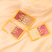 Kustom grosir 2 in 1 wajah Makeup tahan air Glitter tahan lama Blush & Highlighter palet