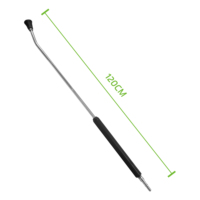 Tige d'extension de pistolet à eau haute pression Buse en forme de ventilateur 25 ° 120cm 1/4 pouces Kew Quick Plug Lance en acier inoxydable pour lave-auto