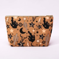 Pochette de maquillage bleue patchwork pour femme, multi-usage, pour clés de voiture, organiseur de toilette portable de voyage