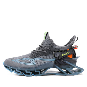 Calzado deportivo tejido de alta calidad para uso casual, zapatillas de running para hombre con amortiguación y absorción de impactos, disponible al por mayor. - Product Image 2