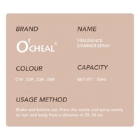O'CHEAL Spray Corporal Eau de Parfum Floral Estilo Dulce para Mujer - Perfume de Larga Duración