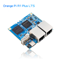 Orange Pi R1 Plus LTS RK3328 1 Go Double Gigabit Ethernet Gateways OpenWrt LEDE Carte de développement Boîtier métallique Routage souple
