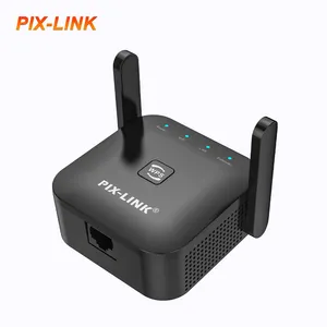 PIX-LINK Factory Wholesale 300Mbps Wifi 2 Anteena Booster Signal Micro Ap Network Wireless Extender Repeater