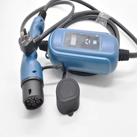 Longitud personalizada AC Car Portable Tipo 2 IEC 62196 16A Trifásico EV Cable de carga Enchufe Tipo 2 Modo 2 Conector EV portátil