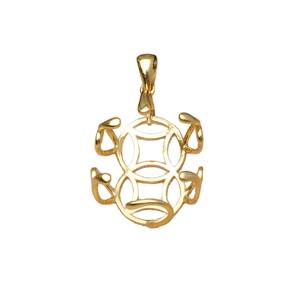 Colgante de Plata S925 Wenchi con Moneda de Cobre Barroca Irregular 20*25mm, Soporte DIY para Accesorios de Joyería de Perlas 13034 China - Product Image 5