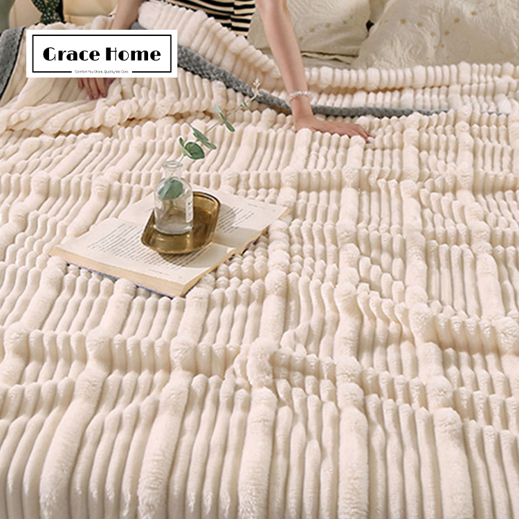 Vanity living home faux fur blanket hotsell