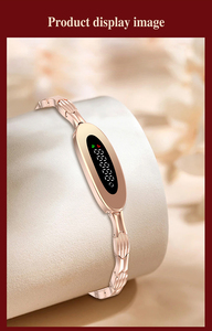 Bracelet intelligent pour femme avec suivi dynamique de la fréquence cardiaque, variabilité de la fréquence cardiaque, test de stress, données de pression, prise de photos, santé féminine - Product Image 4