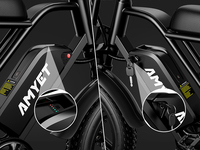 Bicicleta Eléctrica AMYET BR en Existencia, 1000w, 20 Pulgadas, Neumáticos Anchos, Bicicleta Eléctrica Urbana, 30-50 km/h, Fatbike para Adultos
