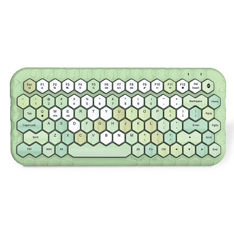 mofii honey bt 83 key diamond keycap Desktop laptop punk round keycap wireless keyboard office color keyboard
