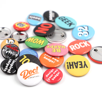 Badges Métal Usine OEM Cadeaux Promotionnels Logo Personnalisé Imprimé Badge Rond Vierge Épingle Bouton Badge en Fer Blanc Personnalisé