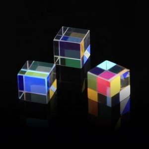 Vidrio de color dicroico óptico Cubo sólido Cristal K9 X-cube Prismas - Product Image 1