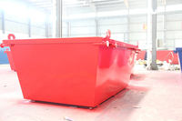 Bacs à déchets métalliques, conteneurs à ordures personnalisés, poubelles robustes en acier galvanisé, bacs de recyclage