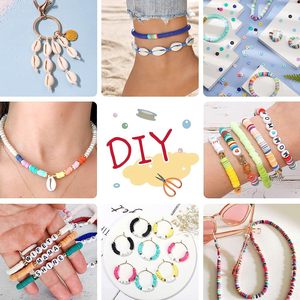 Kit de Joyería Exclusivo Transfronterizo DIY con Cuentas Circulares de <span class=keywords><strong>Arcilla</strong></span> <span class=keywords><strong>Polimérica</strong></span> Multicolor para Pulseras y Collares Infantiles -025 - Product Image 3