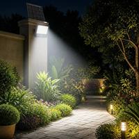 Projecteur solaire LED 200W IP65 en ABS avec télécommande, angle de faisceau 120°, éclairage de jardin, certifié CE RoHS