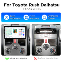 Radio Mobil Android Carplay Junsun untuk Toyota Rush DAIHATSU TERIOS 2006-2016 dengan Kipas Pendingin Terintegrasi, Navigasi GPS, dan Stereo