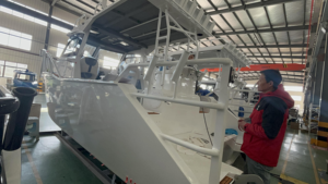 Lussuosa Barca Veloce in Alluminio da 7,5m (25ft) Profisher, Yacht da Pesca e Navigazione, Imbarcazione Cinese per l'Oceano in Vendita - Product Image 4