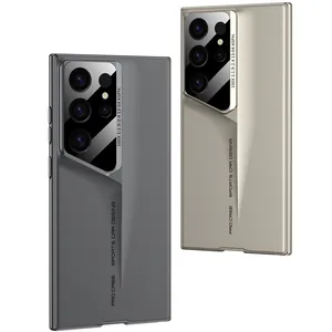 Ultra-mince Lame Mecha Dur PC Mat Téléphone étui pour samsung <span class=keywords><strong>Galaxy</strong></span> S24 S23 <span class=keywords><strong>S22</strong></span> Ultra Lentille <span class=keywords><strong>Protection</strong></span> Givré Antichoc Couverture - Product Image 1