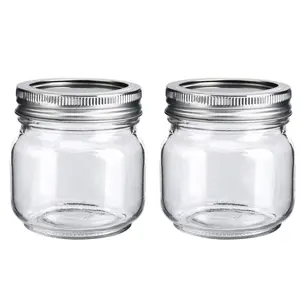 12Oz Mason Jar With Lids ,8Oz Wide Mouth Mason Jar ,Short butterfly Mason Jar Solar Lights