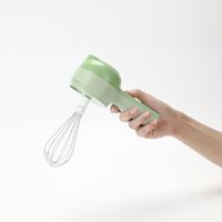 4 In 1 Multifunctionele Elektrische Oplaadbare Mini Elektrische Hakselsnijmachine Met Reinigingsborstel