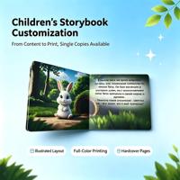 Livre d'histoires personnalisé sur le thème des lapins, livre d'images pour enfants imprimé sur mesure, livre de lecture éducatif pour l'apprentissage précoce des tout-petits