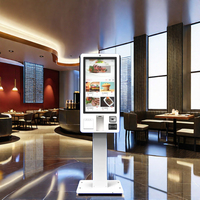 21.5 27 32 pouces Self Service Kisok Auto Commande Machine Kiosques De Paiement Pour Restaurant Hôtel Supermarché