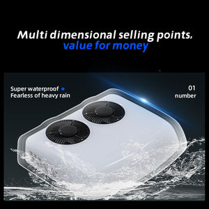 เครื่องปรับอากาศ DC สำหรับรถบรรทุกรถตู้ RVs 24V 2800W พัดลมระบายความร้อนพัดลมคู่สำหรับจอดรถที่หลังคารถ - Product Image 4