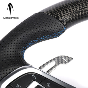 Volante Deportivo de Fibra de Carbono para VW GOLF MK7 <span class=keywords><strong>GTI</strong></span> GTS R-LINE <span class=keywords><strong>POLO</strong></span> SCIROCCO GTD GTE <span class=keywords><strong>MK6</strong></span> CC Passat Jetta Golf7.5 Golf6 R - Product Image 5
