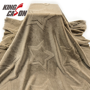 Pelliccia di Coniglio 3D Jacquard in Poliestere 100% Personalizzabile, Morbida e Lussuosa, Colore Caffè, per Coperte, Prodotta da Kingcason - Product Image 4