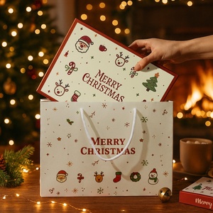 New Christmas Santa-themed Large Gift <strong>Box</strong> Specialty Paper Cardboard Die-Cut Scarf Thermal <strong>Mug</strong> Lid-and-Base <strong>Box</strong> for Holiday - Product Image 4