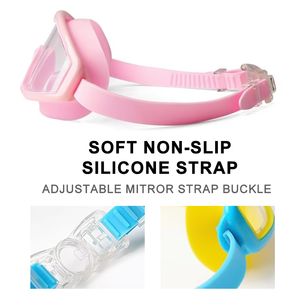 แว่นตาว่ายน้ำเด็กผู้หญิง YL600C สวยงาม สำหรับเด็ก แว่นตาว่ายน้ำน่ารัก ป้องกันฝ้า ป้องกันรังสียูวี กรอบใหญ่ - Product Image 3