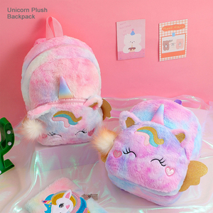 Kawaii Licorne En Peluche Sac À Dos Dessin Animé Anime <span class=keywords><strong>Maternelle</strong></span> Sac À Bandoulière pour Enfants Tout-Petit - Product Image 3