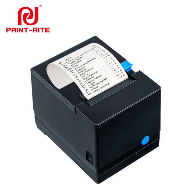 Print-Rite PR-80V 80mm Thermal Receipt Printer with USB LAN Auto Cutter for POS System