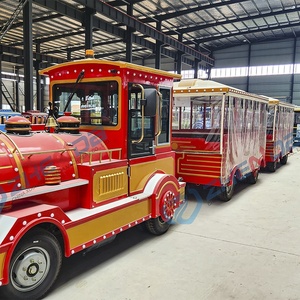 New Model <b>Outdoor</b> Sightseeing Real <b>Train</b> Ho Electric <b>Train</b> Ride on <b>Train</b> with Track for Adults Special Transportation - Product Image 3