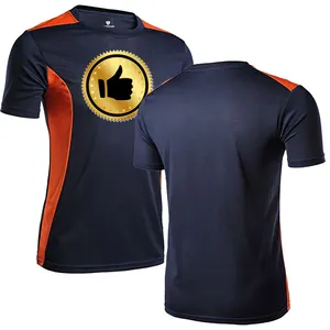 Haute qualité Cool couleur combinaison évacuation rapide sec Fitness athlétique course Gym t-shirts chemises pour hommes