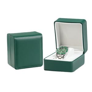 Watch Display <b>Storage</b> <b>Box</b> Flip Cover Luxury PU Leather Gold Brushed Watch Bracelet <b>Storage</b> <b>Box</b> Flip Cover Packaging <b>Box</b> - Product Image 2