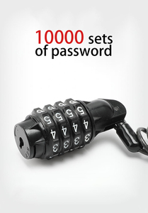 Xuntin — <span class=keywords><strong>casque</strong></span> de <span class=keywords><strong>moto</strong></span>, combinaison de 4 chiffres, haute sécurité, <span class=keywords><strong>cadenas</strong></span>, pour vélo pliable - Product Image 2