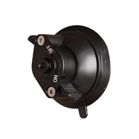 Support de fixation à ventouse de 8 cm - Noir mat avec interrupteur pour caméras d'action panoramiques et smartphones